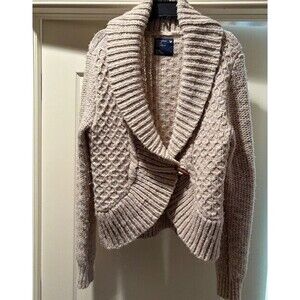 Vintage American Eagle Outfitters Women's Shawl Toggle Cardigan Sweater Size XL